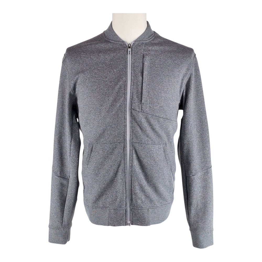 Modern Athleisure Lululemon City Sweat Bomber Jacket Men L Gray Tech Fleece